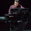 Fabrizio Allegrini pianista e tastierista degli Indiana Supermarket dal vivo all'Auditorium "Parco della Musica" di Roma.