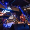 Indiana Supermarket (Gianni Pieri, Pierluigi Calderoni, Fabrizio Allegrini) insieme a Gianni Nocenzi al Progressivamente Free Festival 2018 a Roma.